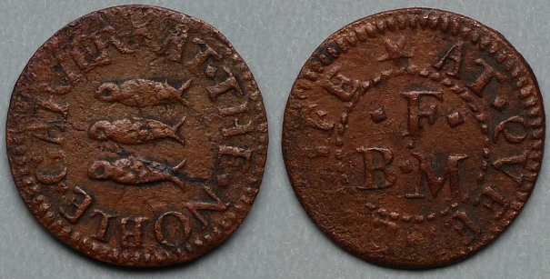 Queenhithe, B F (M) AT THE NOBLE GARTER, farthing